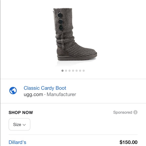 BRAND NEW UGG CLASSIC CARDY